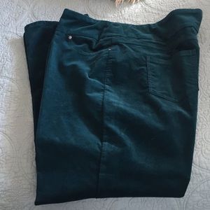 Corduroy, pull on pants.